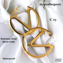 Load image into Gallery viewer, Stainless Steel Hypoallergenic Hoop Earrings