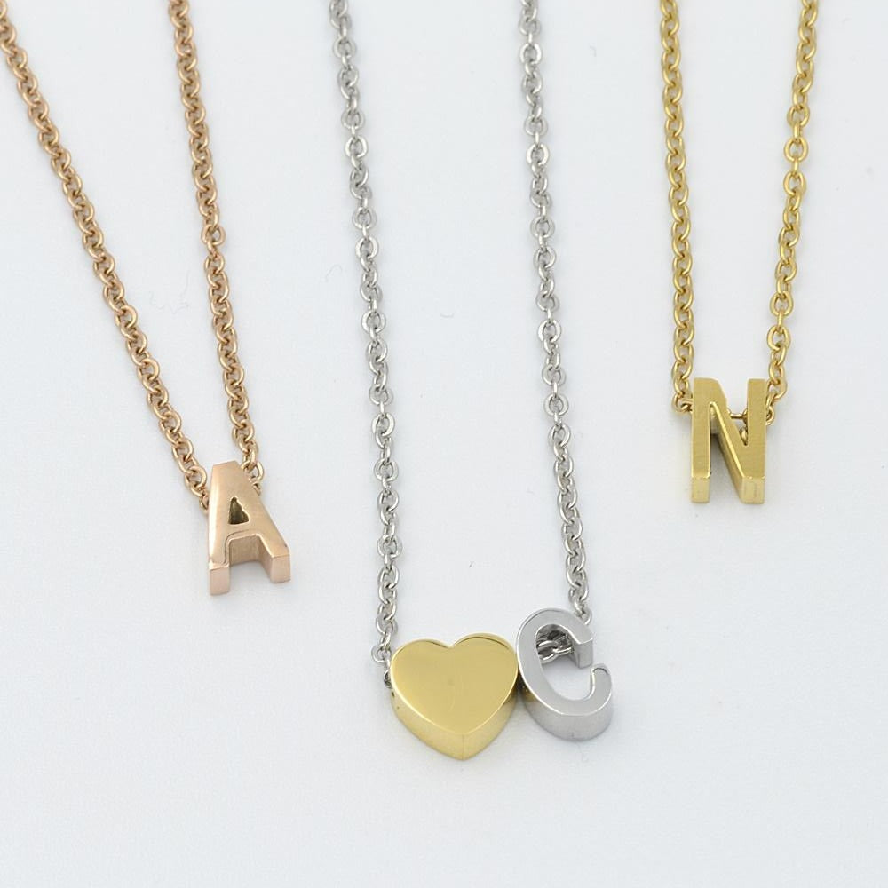 Stainless Steel 316L Personalised Initial Letter Anklet White Rose