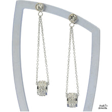 Load image into Gallery viewer, Stainless Steel Set Necklace and Matching Earrings with Swarovski Crystals