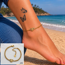 Load image into Gallery viewer, Stainless Steel 316L Waterproof 18ct Gold Plated Fab Signiture Maltese Cross Anklet Ankle Chain