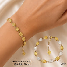 Load image into Gallery viewer, 18ct Gold Plated Two Tone Stainless Steel 316L Stylish Elena Bracelet