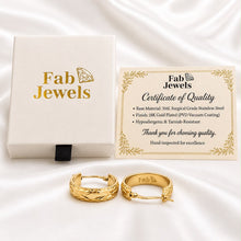 Load image into Gallery viewer, 18ct Gold Plated Stainless Steel 316L Hypoallergenic Hoop Loop Earrings (Copy)
