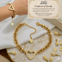 Load image into Gallery viewer, 18ct Gold Plated Stainless Steel 316L Stylish Bella Love Bracelet