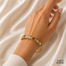 Load image into Gallery viewer, 18ct Gold Plated on Stainless Steel 316L Bangle Knights of Malta Collection