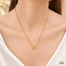 Load image into Gallery viewer, 18ct Gold Plated Stainless Steel   316L Dainty Teardrop Pendant with Necklace