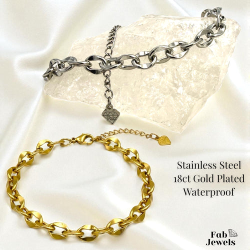 18ct Yellow Gold Plated Stainless Steel 316L Stylish Dora Bracelet