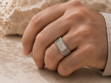 Load image into Gallery viewer, 18ct Gold Plated Stainless Steel  316L Dad Signet Ring Waterproof