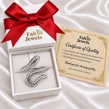 Load image into Gallery viewer, Stainless Steel 316l 18ct Gold Gold Plated Adjustable Snake Ring Waterproof