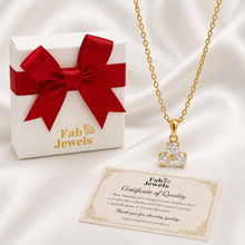 Load image into Gallery viewer, 18ct Gold Plated Stainless Steel   316L Dainty Trielle Pendant with Necklace