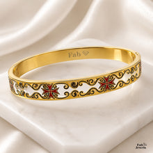 Load image into Gallery viewer, 18ct Gold Plated on Stainless Steel 316L Bangle Knights of Malta Collection