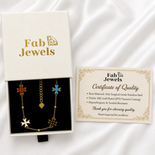 Load image into Gallery viewer, Stainless Steel 316L Waterproof 18ct Gold Plated Mediterranean Maltese Cross Bracelet