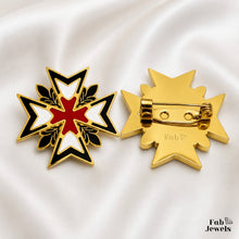 Load image into Gallery viewer, 18ct Gold Plated on Stainless Steel 316L Knights of Malta Collection Brooch