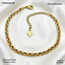 Load image into Gallery viewer, 18ct Gold Plated Titanium Steel Waterproof Individual Bracelet Stack