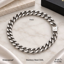 Load image into Gallery viewer, Fab Signiture Cuban Link 10 mm Bracelet 18ct Gold Plated Stainless Steel 316L Waterproof