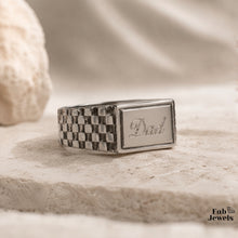 Load image into Gallery viewer, 18ct Gold Plated Stainless Steel  316L Dad Signet Ring Waterproof