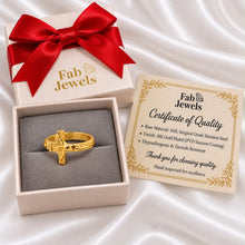 Load image into Gallery viewer, 18ct Gold Plated Stainless Steel 316L WaterProof Crucifix Cross Ring