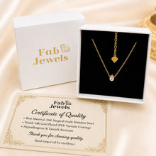 Load image into Gallery viewer, 18ct Gold Plated Stainless Steel   316L Dainty Teardrop Pendant with Necklace