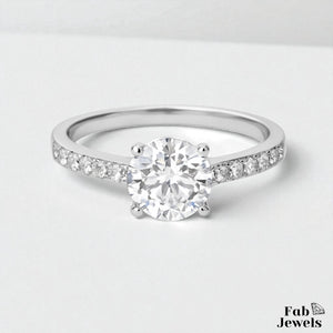 Highest Quality Gold Plated on Stainless Steel Solitaire Waterproof Ring Never Fade