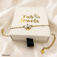 Load image into Gallery viewer, Stainless Steel 316L Waterproof 18ct Gold Plated Lotus Glow Anklet Ankle Chain