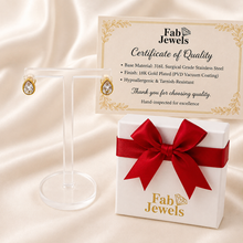 Load image into Gallery viewer, 18ct Gold Plated on Stainless Steel 316L Hypoallergenic Dainty Teardrop  Stud Earrings