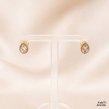 Load image into Gallery viewer, 18ct Gold Plated on Stainless Steel 316L Hypoallergenic Dainty Teardrop  Stud Earrings