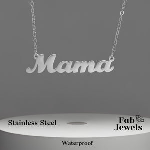 18ct Gold Plated on Stainless Steel Ma Mama Necklace Waterproof