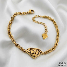 Load image into Gallery viewer, Stainless Steel 316L Waterproof 18ct Gold Plated Fab Signiture Maltese Cross Anklet Ankle Chain