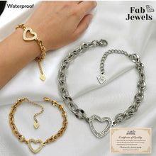 Load image into Gallery viewer, 18ct Gold Plated Stainless Steel 316L Stylish Bella Love Bracelet