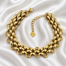 Load image into Gallery viewer, 18ct Gold Plated Stainless Steel 316L Dynasty Bracelet