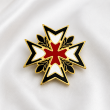Load image into Gallery viewer, 18ct Gold Plated on Stainless Steel 316L Knights of Malta Collection Brooch
