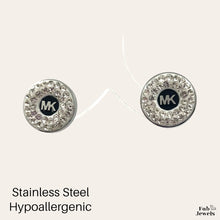 Load image into Gallery viewer, Stainless Steel Stylish Hypoallergenic Stud Earrings Silver Gold