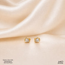 Load image into Gallery viewer, 18ct Gold Plated on Stainless Steel 316L Hypoallergenic Dainty Teardrop  Stud Earrings