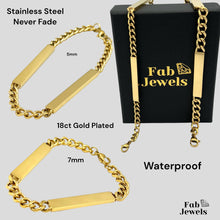Load image into Gallery viewer, High Quality 18ct Gold Finish on Stainless Steel Waterproof Stylish Bracelet ‘Tal-Bicca’