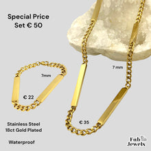 Load image into Gallery viewer, High Quality 18ct Gold Finish on Stainless Steel Waterproof Stylish Set ‘Tal-Bicca’