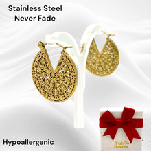 Load image into Gallery viewer, Stainless Steel Hypoallergenic Stylish Hoop Earrings