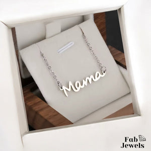 18ct Gold Plated on Stainless Steel Ma Mama Necklace Waterproof