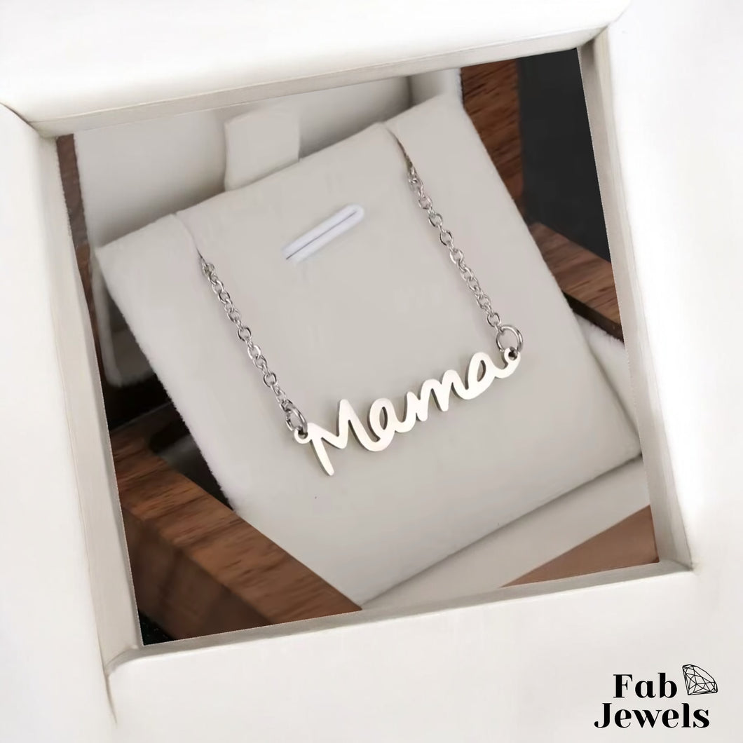 18ct Gold Plated on Stainless Steel Ma Mama Necklace Waterproof