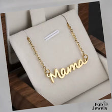Load image into Gallery viewer, 18ct Gold Plated on Stainless Steel Ma Mama Necklace Waterproof