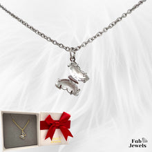 Load image into Gallery viewer, 18ct Gold Plated on Stainless Steel Silver Gold Pink White Butterfly Pendant with Necklace