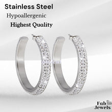 Load image into Gallery viewer, High Quality Stainless Steel 316L Hypoallergenic Earrings with Swarovski Crystals