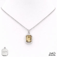 Load image into Gallery viewer, Stainless Steel 316L Silver Waterproof Birthstone Pendant with Necklace