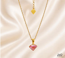 Load image into Gallery viewer, Yellow Gold Plated Stainless Steel 316L Waterproof FabJewels Signature Birthstone Collection