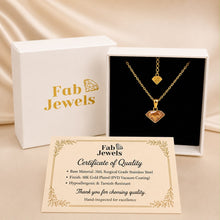 Load image into Gallery viewer, Yellow Gold Plated Stainless Steel 316L Waterproof FabJewels Signature Birthstone Collection