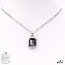 Load image into Gallery viewer, Stainless Steel 316L Silver Waterproof Birthstone Pendant with Necklace