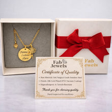 Load image into Gallery viewer, 18ct Gold Plated on Stainless Steel 316L 'Nanna int l-isbah Fjura' Pendant with Flower Charm, Necklace Included