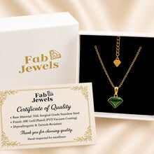 Load image into Gallery viewer, Yellow Gold Plated Stainless Steel 316L Waterproof FabJewels Signature Birthstone Collection