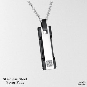 Stainless Steel Stylish Men's Pendant and Necklace