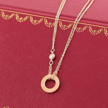 Load image into Gallery viewer, S/Steel Rose Gold / White Gold / Yellow Gold Plated Love Necklace with Swarovski Crystals
