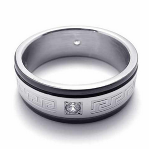 Stainless Steel Trendy Men's Ring