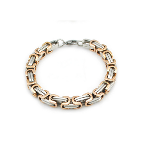 Stainless Steel 316 LBali Chain Bracelet Silver Gold Rose Gold Plated Black